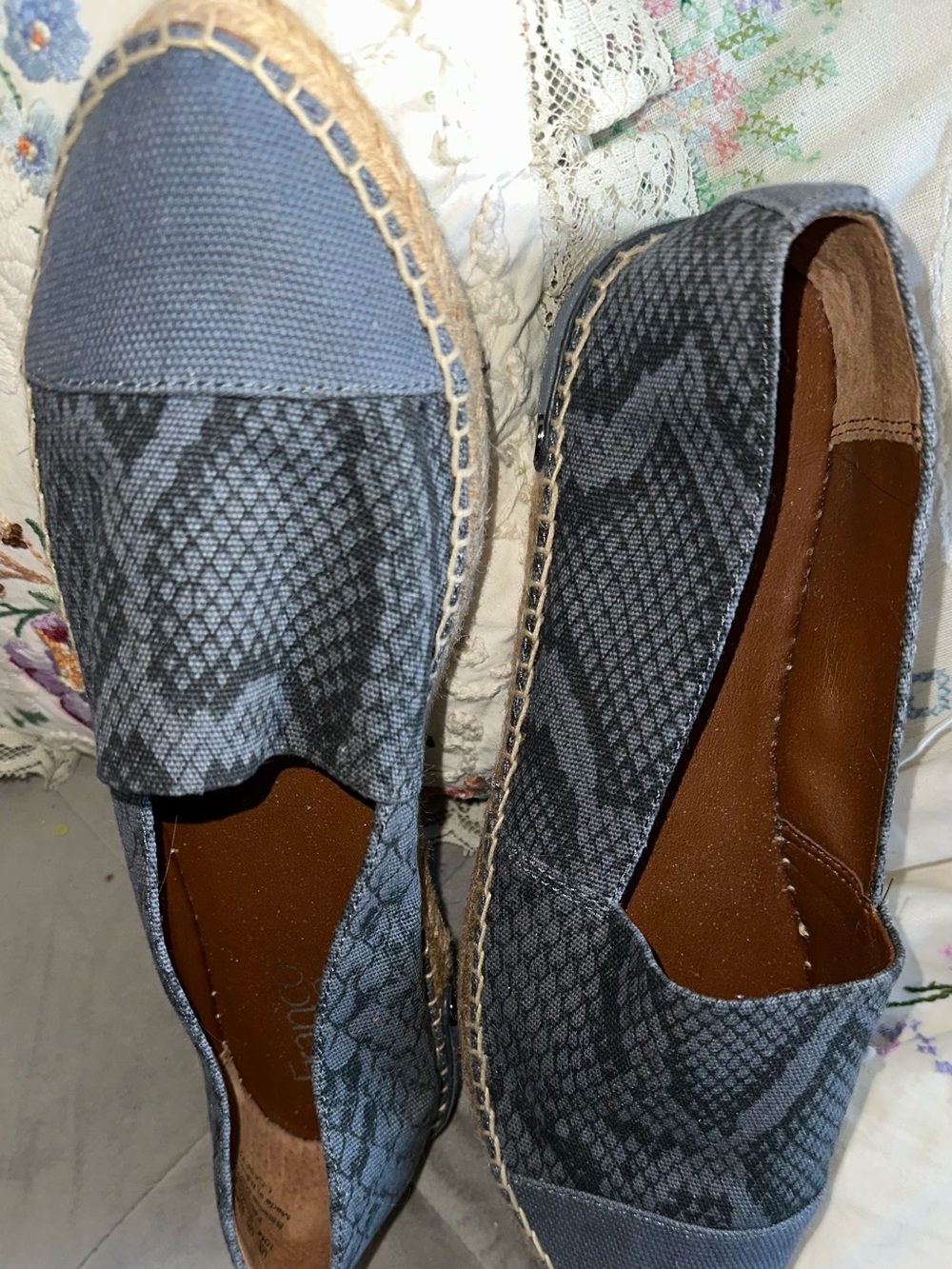 Franco Sarto Used Slip on espadrilles 10